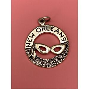 .925 New Orleans Sterling Silver Jewelry Charm #Mardi Gras